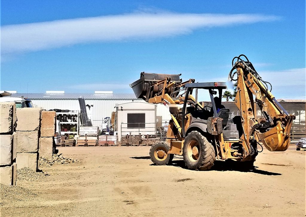 Construction Vehicles! Backhoe and Front Loader!