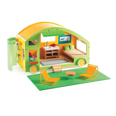 Djeco - Caravan doll house for kids - cute and original gift idea 