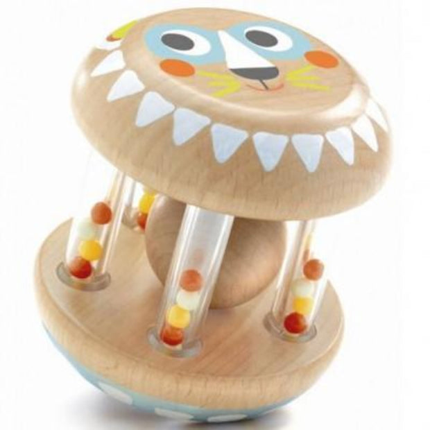 DJECO - wooden rattle - babyshaki - adorable and original rattle 