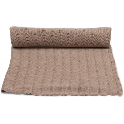 KONGES SLOJD - Baby blanket in organic cotton - Brown melange