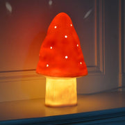 Red mushroom lamp