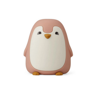 LIEWOOD - Penguin night light in BPA free silicon - Pink