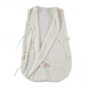 NOBODINOZ - Dreamy sleeping bag - Gold Stella / White - Organic cotton - Open