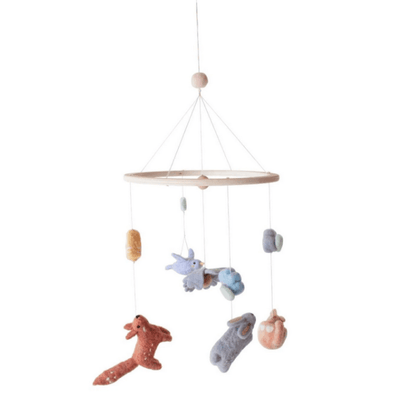 Wool baby mobile - Daydream