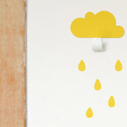 TRESXICS - Yellow cloud hooks and rain stickers - Kids