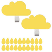 TRESXICS - Yellow cloud hooks and rain stickers - Kids room