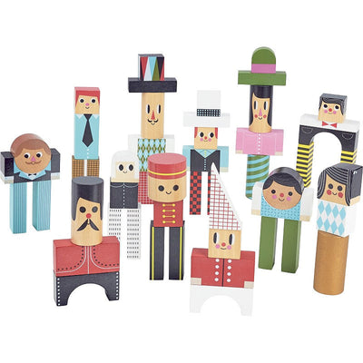 VILAC - wooden characters construction block - beautiful game for kids 