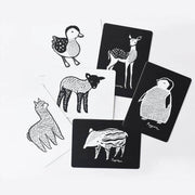 WEE GALLERY - art cards for baby - baby animals - visual perception development